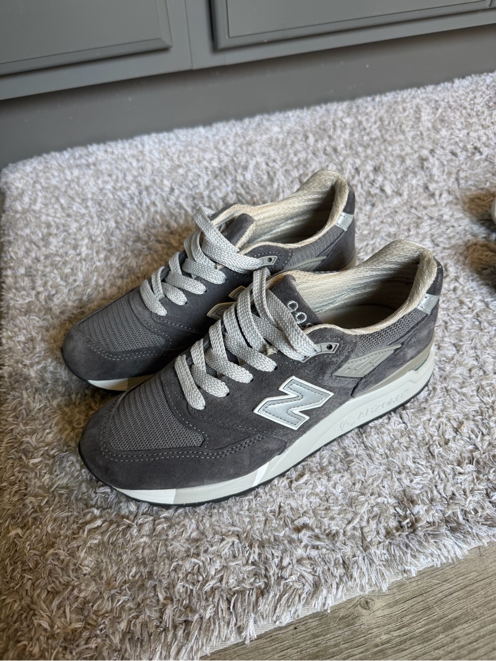 New Balance 998 Charcoal Gray Sneakers
